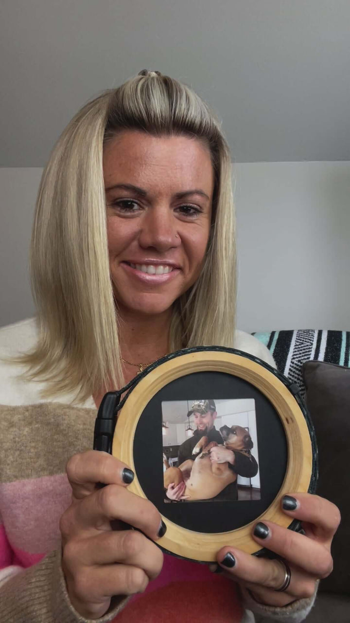 Whisker & Fang Pet Picture Frame & Collar Display For Medium Dog Collars Video