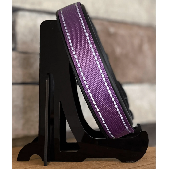 Black Acrylic Display Stand Pet Memorial Picture Frame & Collar Display