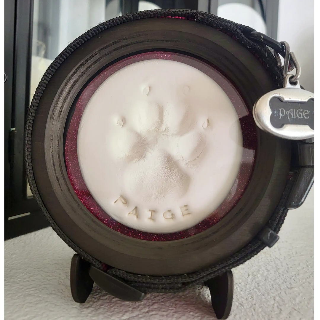 Paw Print & Collar Memorial Frame Kit