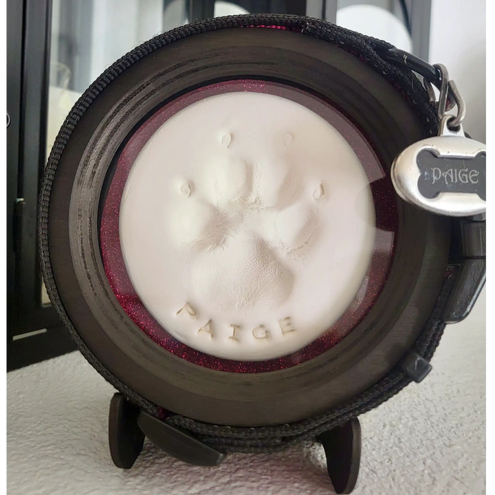 Paw Print & Collar Memorial Frame Kit