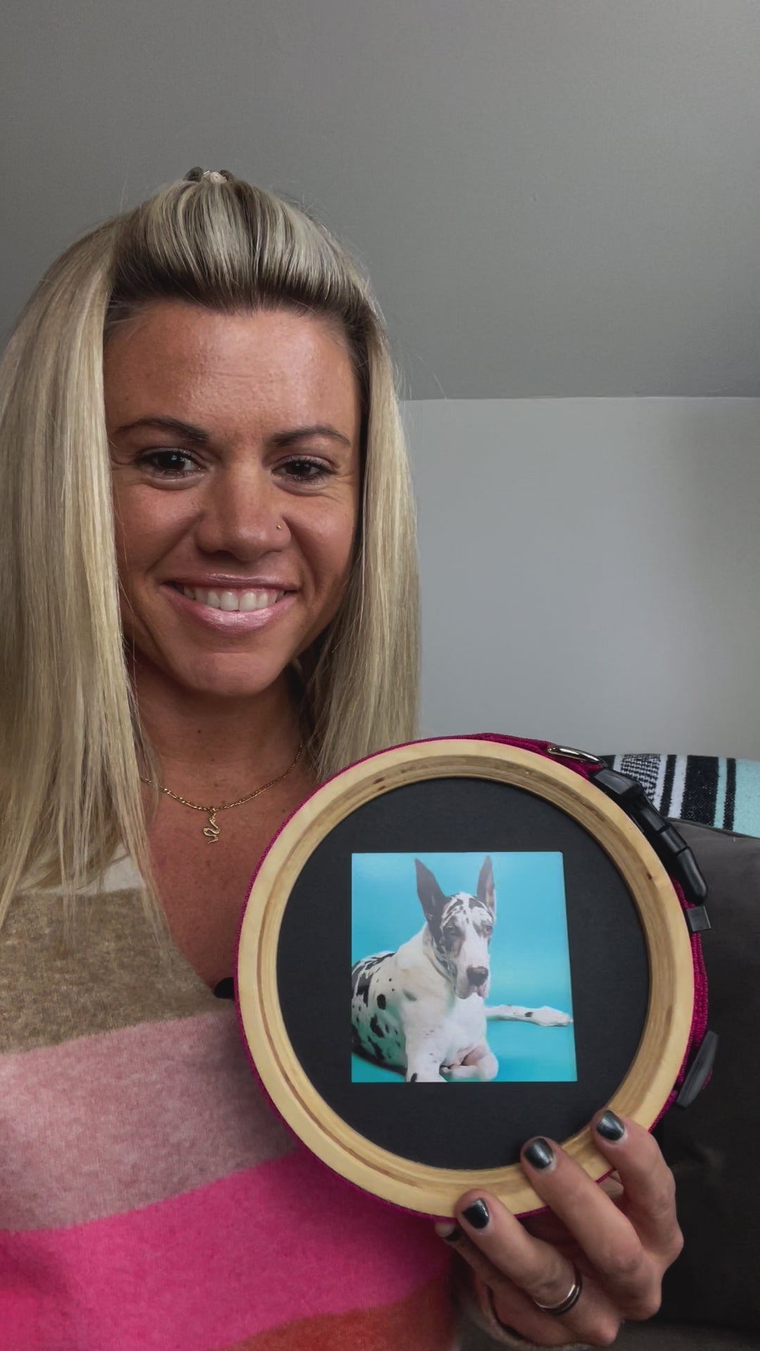 The Great Dane Halo Pet Memorial Frame & Collar Display Video