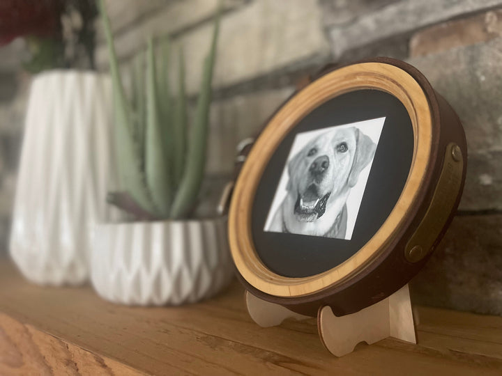 Wooden Pet Loss Frame with Collar Holder – Sympathy Gift